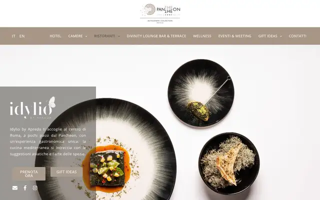 Idylio by Apreda website