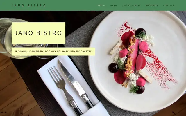 Jano Bistro website