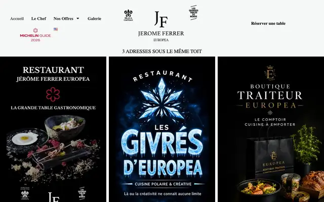 Jérôme Ferrer - Europea website