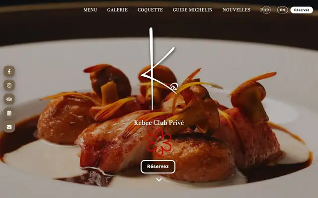 Kebec Club Privé website