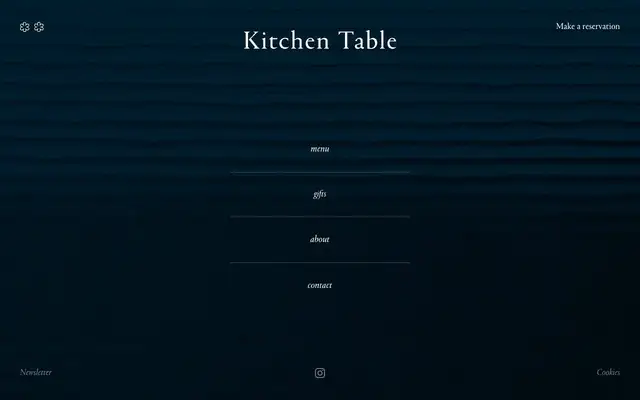 Kitchen Table website