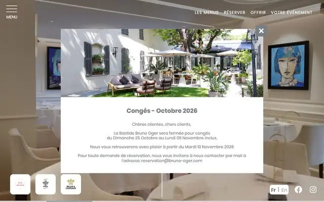 La Villa Archange website