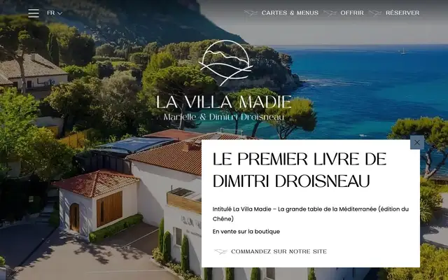 La Villa Madie website
