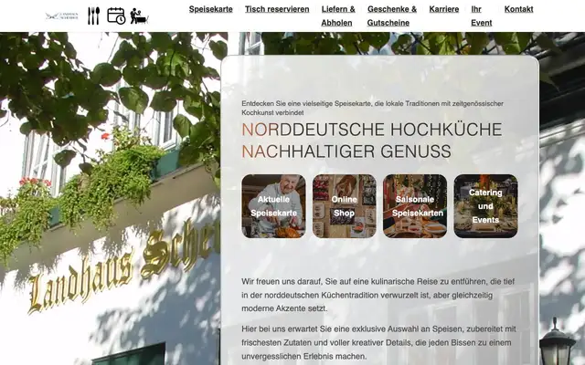 Landhaus Scherrer website