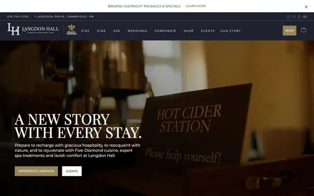 Langdon Hall website