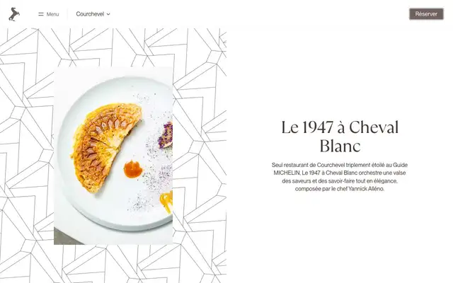 Le 1947 à Cheval Blanc website