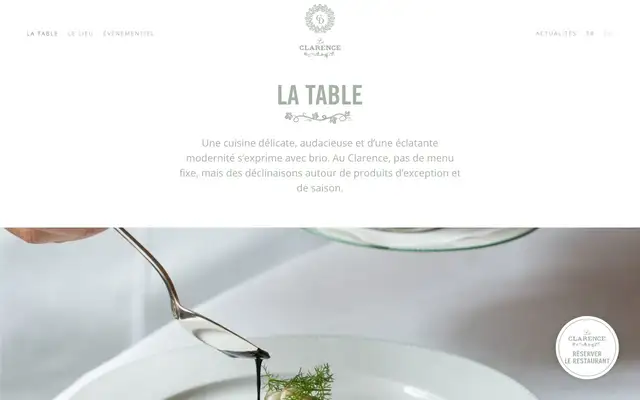 Le Clarence website