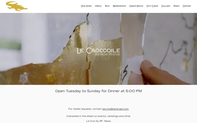 Le Crocodile website