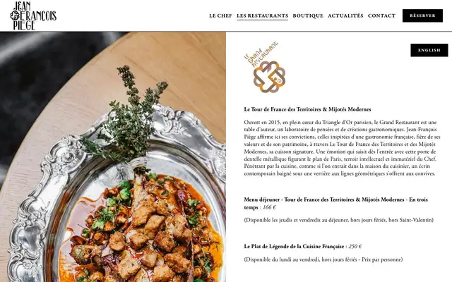 Le Grand Restaurant - Jean-François Piège website