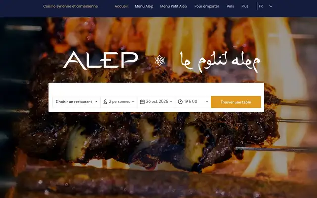 Le Petit Alep website