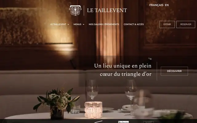 Le Taillevent website