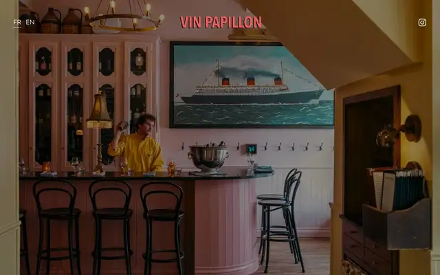 Le Vin Papillon website