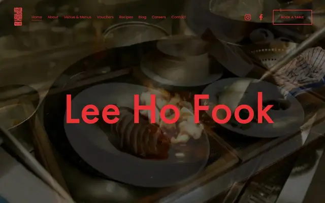 Lee Ho Fook website