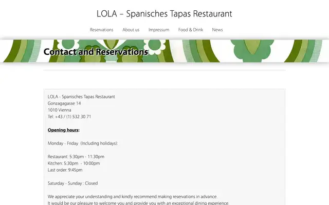 LOLA website