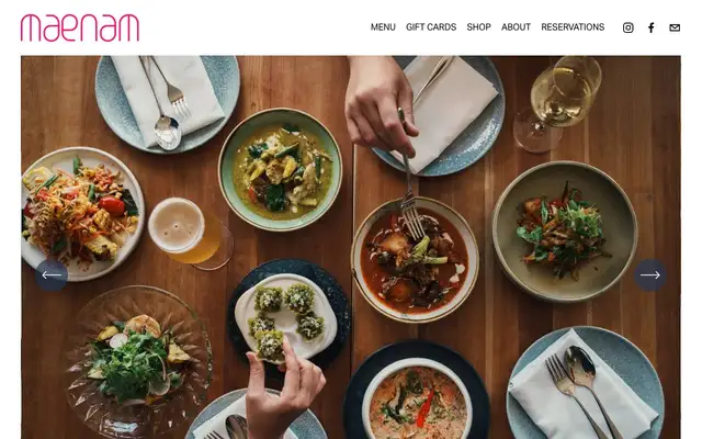 Maenam website