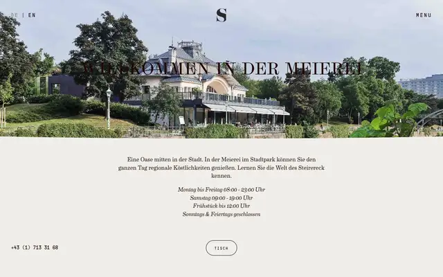 Meierei im Stadtpark website