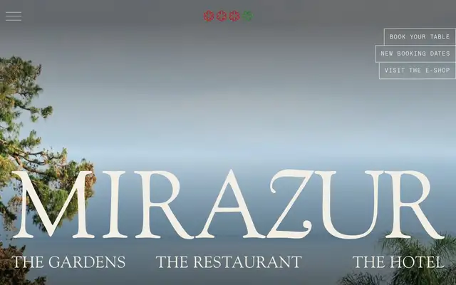 Mirazur website