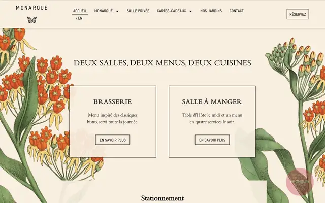 Monarque website