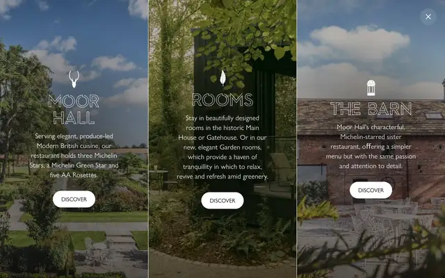 Moor Hall website