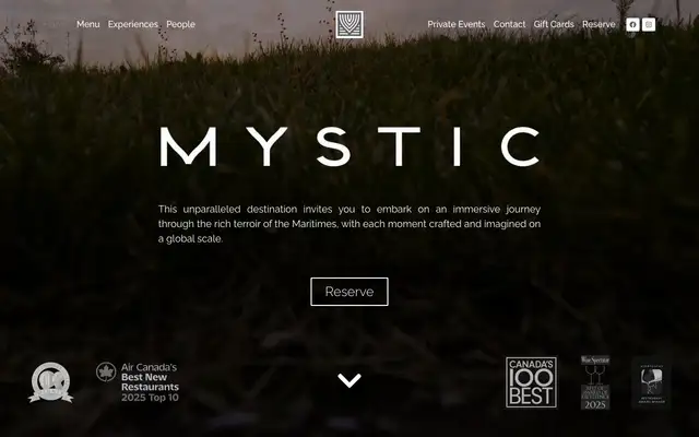Mystic website