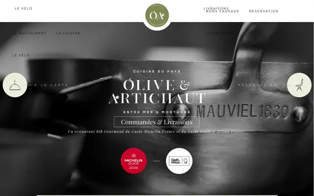 Olive & Artichaut website