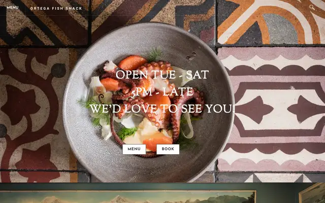 Ortega Fish Shack website