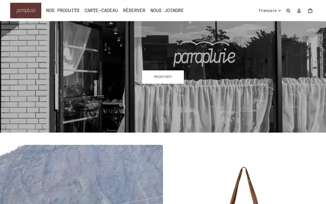 Parapluie website