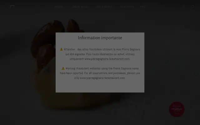 Pierre Gagnaire website
