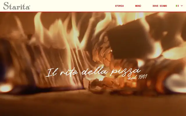 Pizzeria Starita a Materdei website