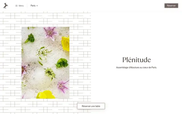Plénitude - Cheval Blanc Paris website