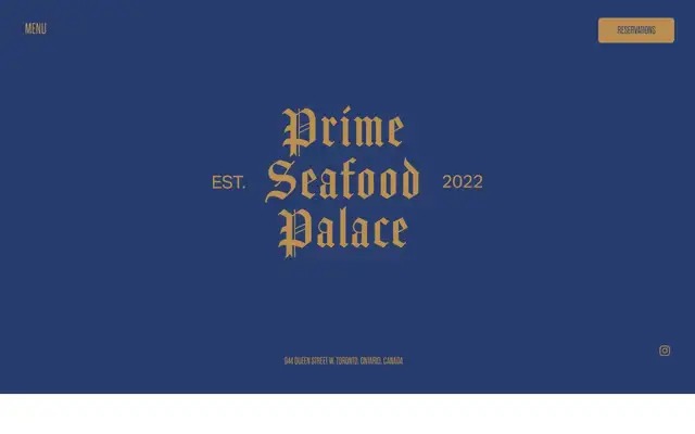 Prime Seafood Palace website