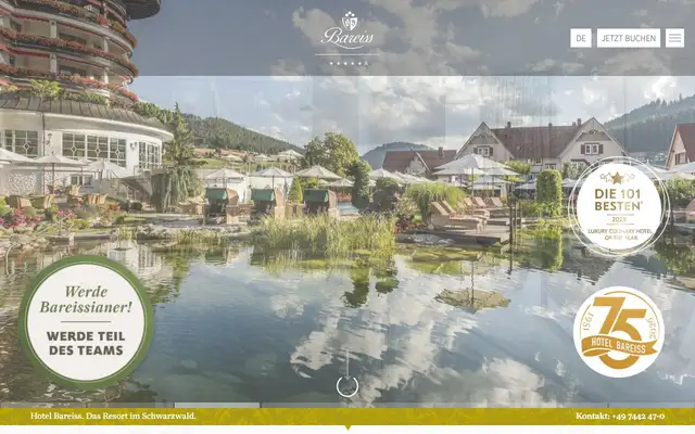 Restaurant Bareiss website