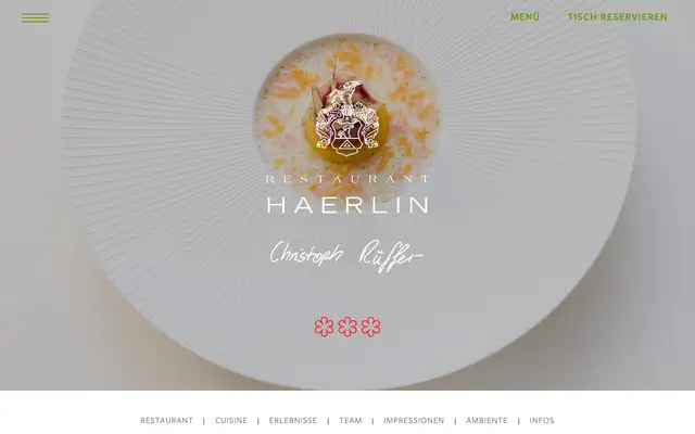 Restaurant Haerlin website