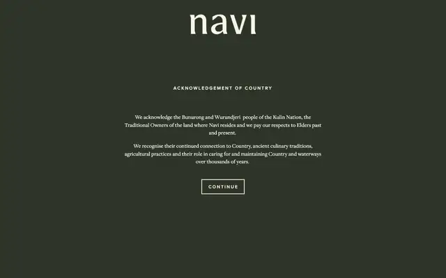 Restaurant Navi website