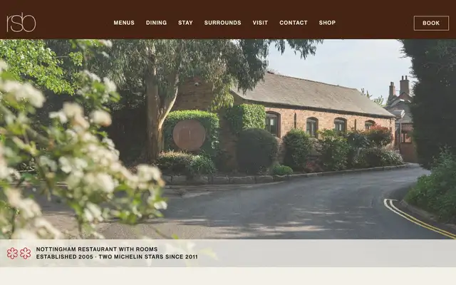 Restaurant Sat Bains website