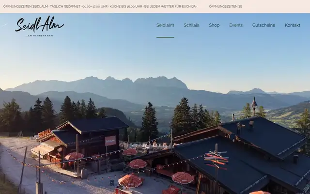 Seidlalm website