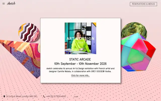 Sketch, The Lecture Room and Library website