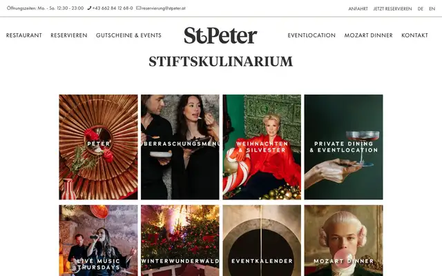 St. Peter Stiftskulinarium website