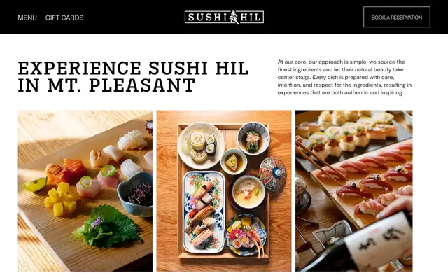 Sushi Hil website