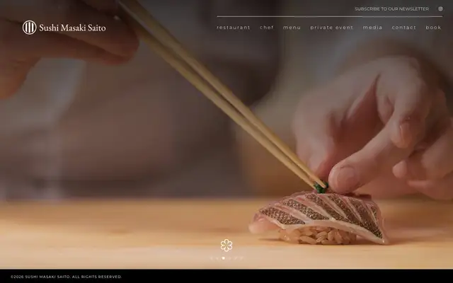 Sushi Masaki Saito website