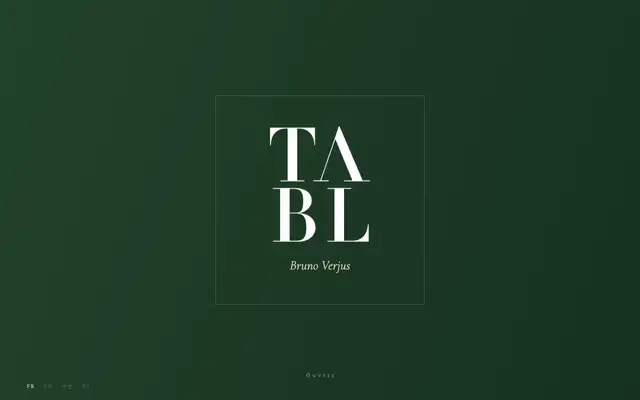 Table - Bruno Verjus website