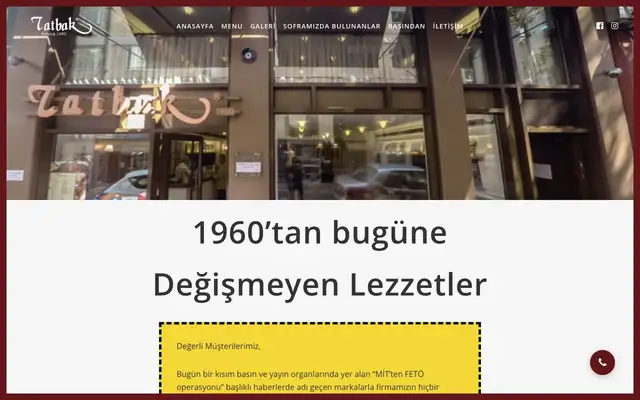 Tatbak website