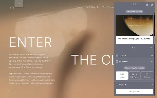 THE CLOUD by Käfer website