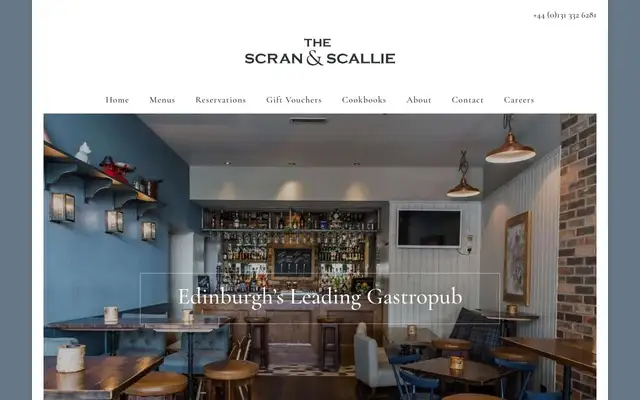 The Scran & Scallie website