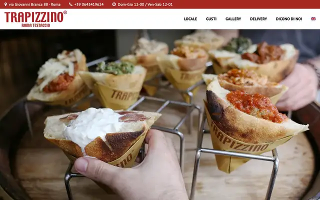 Trapizzino Testaccio website