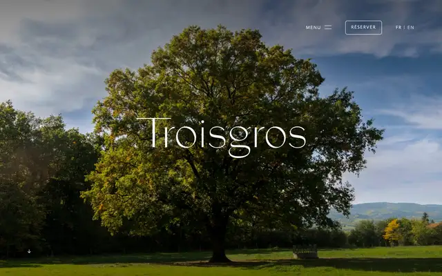 Troisgros - Le Bois sans Feuilles website