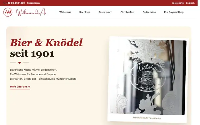 Wirtshaus in der Au website