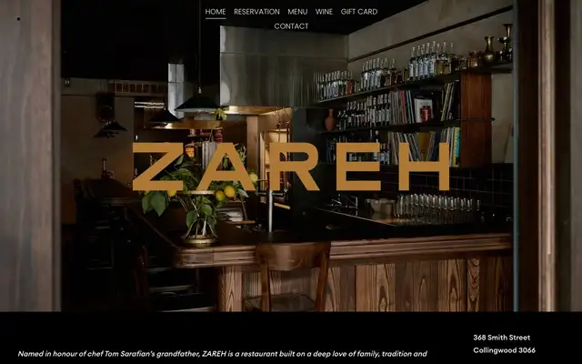 Zareh website